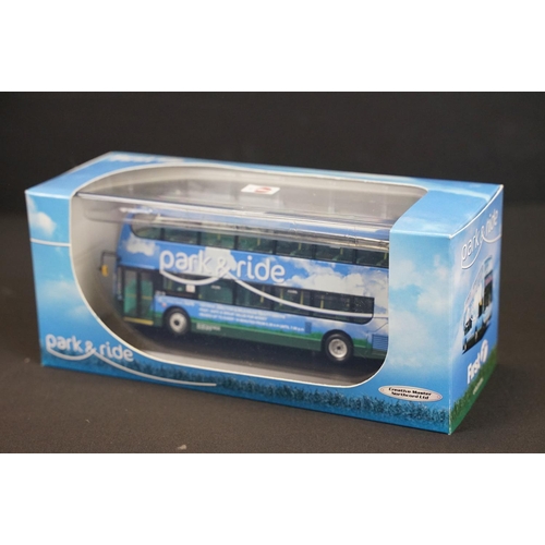 1042 - 12 Boxed / cased Creative Masters 1:76 diecast model buses to include Park & Ride, London City Sight... 