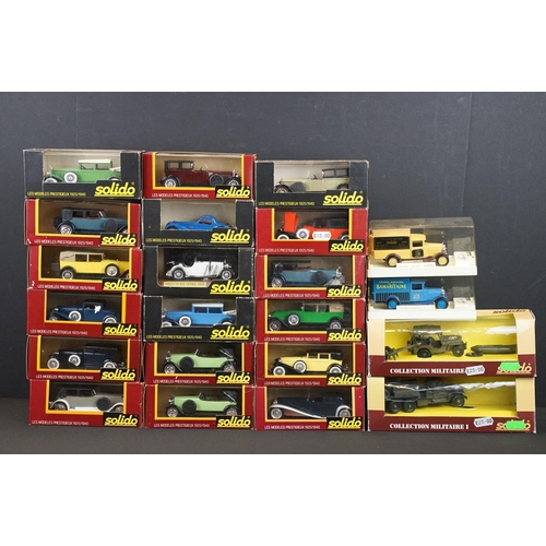 1043 - 20 Boxed / cased Solido Age d'Or diecast models to include 145 Hispano Suiza, 4001 Mercedes, 1162 Hi... 