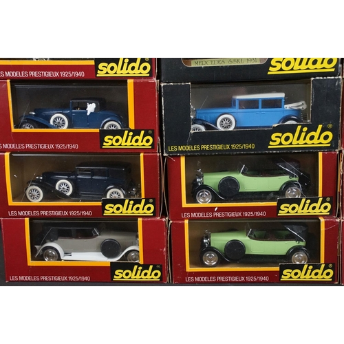 1043 - 20 Boxed / cased Solido Age d'Or diecast models to include 145 Hispano Suiza, 4001 Mercedes, 1162 Hi... 