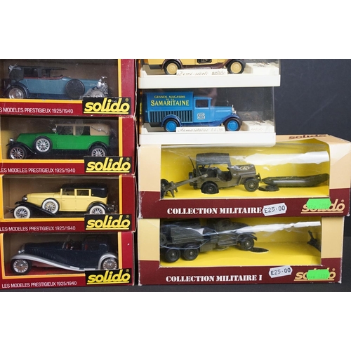 1043 - 20 Boxed / cased Solido Age d'Or diecast models to include 145 Hispano Suiza, 4001 Mercedes, 1162 Hi... 