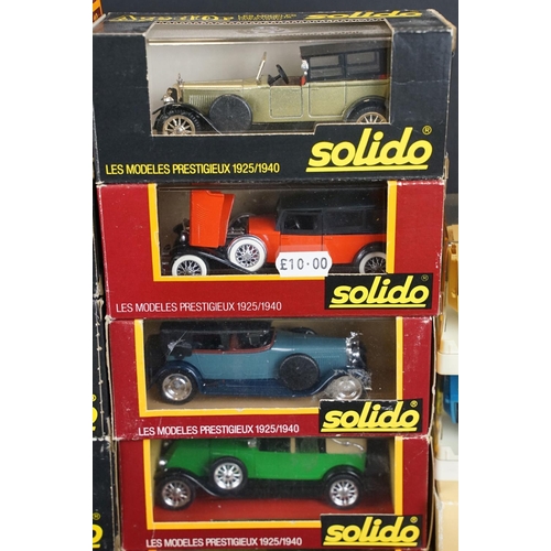 1043 - 20 Boxed / cased Solido Age d'Or diecast models to include 145 Hispano Suiza, 4001 Mercedes, 1162 Hi... 