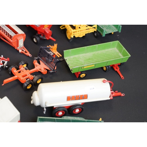 1044 - Collection of around 26 Britains farming related diecast models to include Hay Baler, Volvo BM in re... 