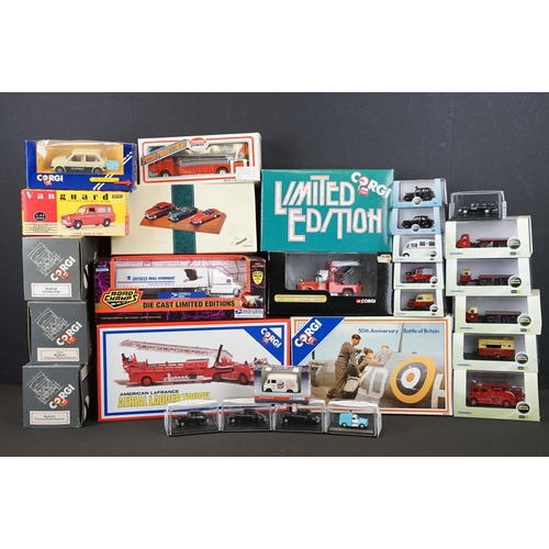 1045 - Collection of 25 boxed / cased diecast models to include Oxford Diecast featuring Commercials and Ra... 