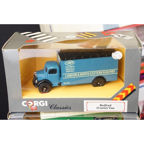 1045 - Collection of 25 boxed / cased diecast models to include Oxford Diecast featuring Commercials and Ra... 