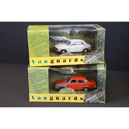 1046 - 18 Boxed Vanguards diecast models to include VA01121 Morris Minor Van, VA10202 Austin Princess, VA10... 