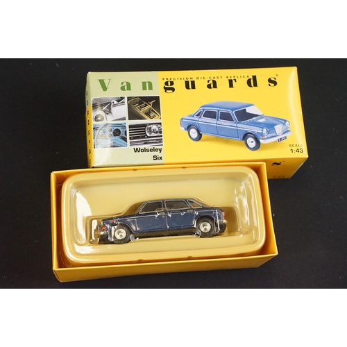 1046 - 18 Boxed Vanguards diecast models to include VA01121 Morris Minor Van, VA10202 Austin Princess, VA10... 