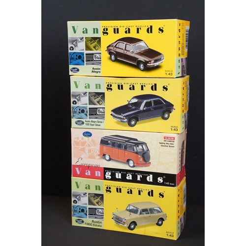 1046 - 18 Boxed Vanguards diecast models to include VA01121 Morris Minor Van, VA10202 Austin Princess, VA10... 