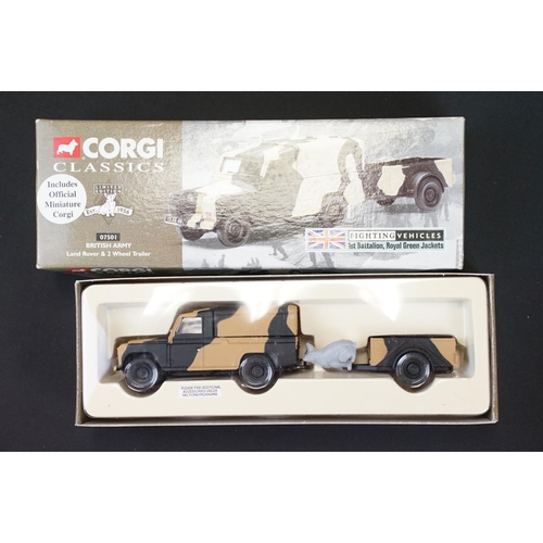 1047 - Collection of seven boxed military diecast models to include Corgi, Falcon Models, Model Power and M... 