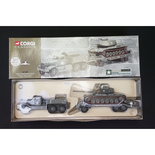 1047 - Collection of seven boxed military diecast models to include Corgi, Falcon Models, Model Power and M... 