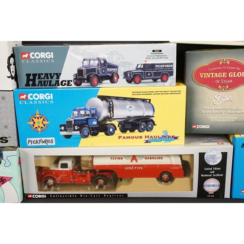 1054 - Collection of 16 boxed Corgi diecast models to include 09002 Dad's Army Thornycroft Van, 40301 Origi... 