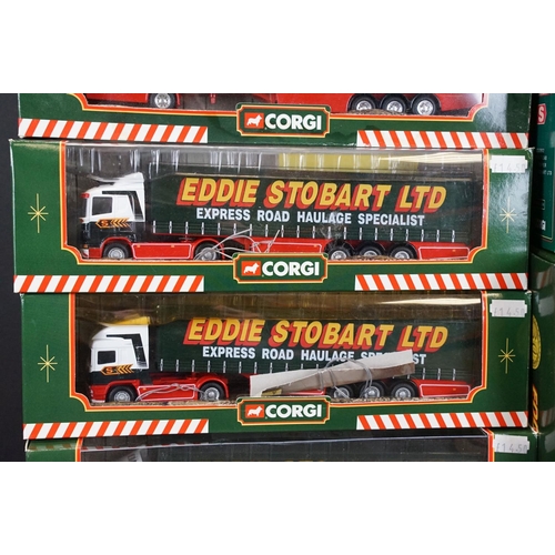 1057 - 10 boxed Corgi Eddie Stobart related haulage diecast models to include ltd edn 30th Anniversary 1970... 