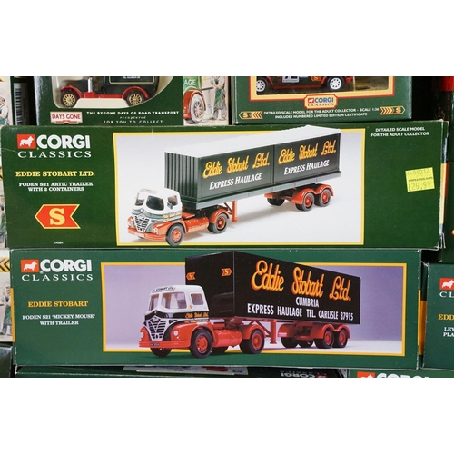 1059 - Collection of 27 boxed Eddie Stobart related haulage diecast models to include mainly Corgi examples... 