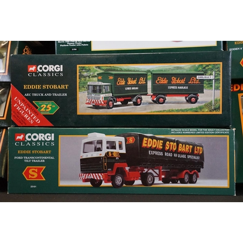 1059 - Collection of 27 boxed Eddie Stobart related haulage diecast models to include mainly Corgi examples... 