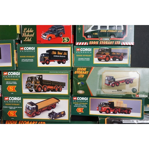 1059 - Collection of 27 boxed Eddie Stobart related haulage diecast models to include mainly Corgi examples... 