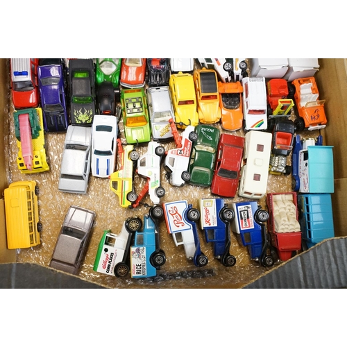 1067 - Collection of over 150 play worn diecast models to include Dinky, Corgi, Matchbox, Tonka, etc (3 box... 