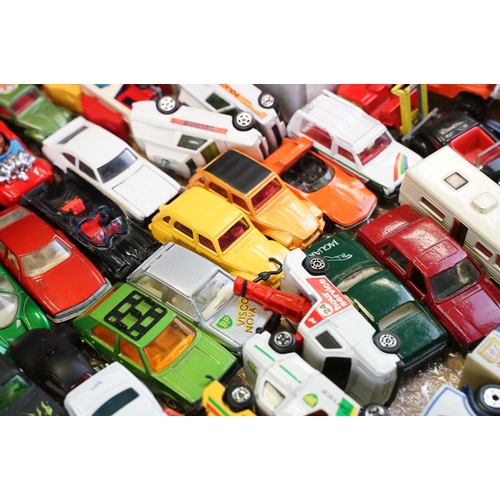 1067 - Collection of over 150 play worn diecast models to include Dinky, Corgi, Matchbox, Tonka, etc (3 box... 