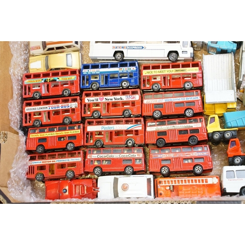 1067 - Collection of over 150 play worn diecast models to include Dinky, Corgi, Matchbox, Tonka, etc (3 box... 