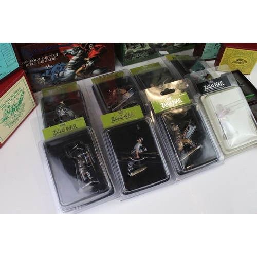 253A - Collection of 19 boxed / cased Britains metal figures to include 17147 German Waffen SS - MG42 Team,... 