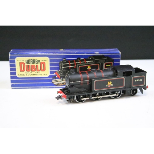 183 - Two boxed Hornby Dublo locomotives to include EDL17 0-6-2 Tank Locomotive BR and Bristol Castle cont... 