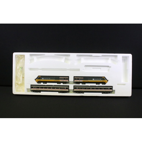 189 - Two boxed OO gauge electric train sets to include Hornby R673 High Speed Train containing Locomotive... 