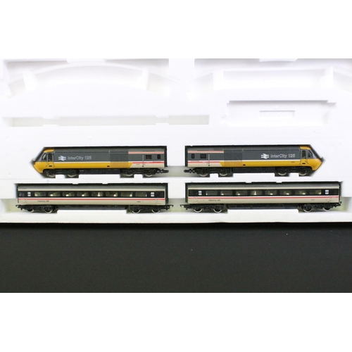 189 - Two boxed OO gauge electric train sets to include Hornby R673 High Speed Train containing Locomotive... 