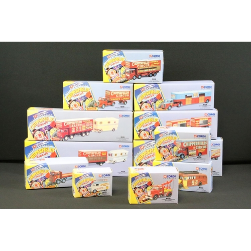 1068 - Collection of 12 boxed Corgi Chipperfield Circus diecast models to include 97886, 97896, 96905, 9788... 