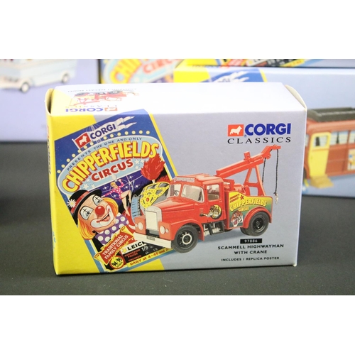 1068 - Collection of 12 boxed Corgi Chipperfield Circus diecast models to include 97886, 97896, 96905, 9788... 