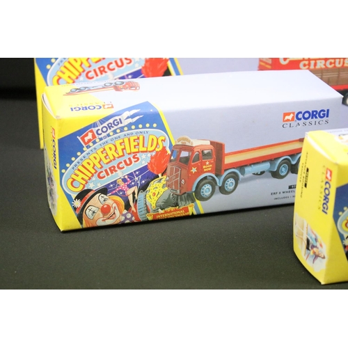 1068 - Collection of 12 boxed Corgi Chipperfield Circus diecast models to include 97886, 97896, 96905, 9788... 