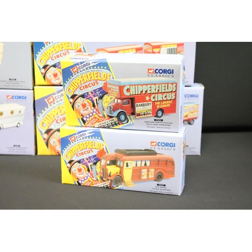 1068 - Collection of 12 boxed Corgi Chipperfield Circus diecast models to include 97886, 97896, 96905, 9788... 