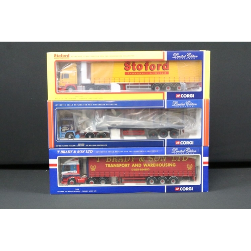 1071 - Six boxed Corgi ltd edn 1/50 scale diecast haulage models to include CC11905 Jos Millican, CC12702 S... 