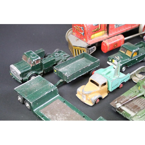 1072 - Collection of around 30 playworn diecast models to include various Dinky and Corgi models featuring ... 