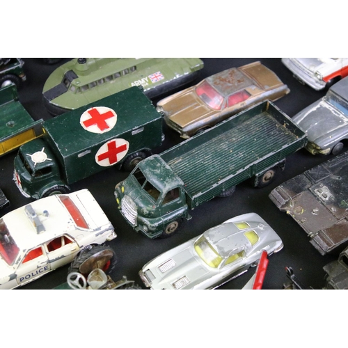 1072 - Collection of around 30 playworn diecast models to include various Dinky and Corgi models featuring ... 