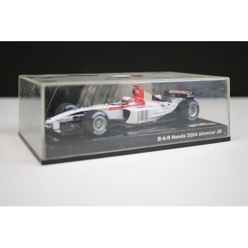 1073 - Collection of four boxed / cased Paul's Model Art Minichamps racing car diecast models to include lt... 