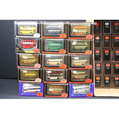 1075 - 54 boxed EFE Exclusive First Editions model buses to include De Luxe Series, Anniversary Model, etc,... 