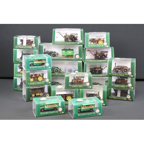 1077 - Collection of 23 boxed / cased 1/76 scale Oxford Diecast The Great Dorset Steam Fair models spanning... 