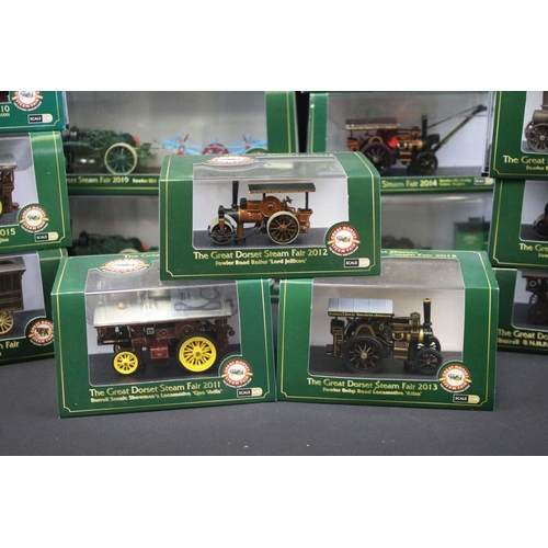 1077 - Collection of 23 boxed / cased 1/76 scale Oxford Diecast The Great Dorset Steam Fair models spanning... 