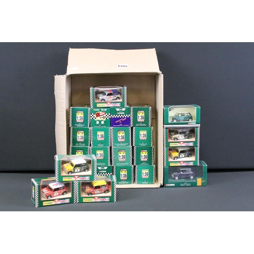 1084 - Collection of 24 boxed 1/36 scale Corgi Mini diecast models to mainly include Corgi Mini Mania 04437... 