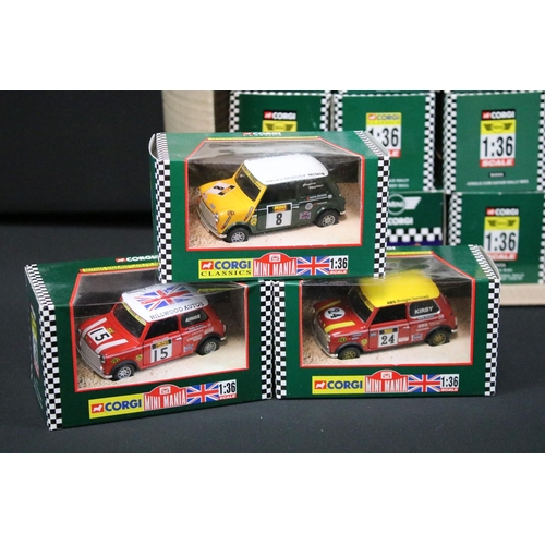 1084 - Collection of 24 boxed 1/36 scale Corgi Mini diecast models to mainly include Corgi Mini Mania 04437... 