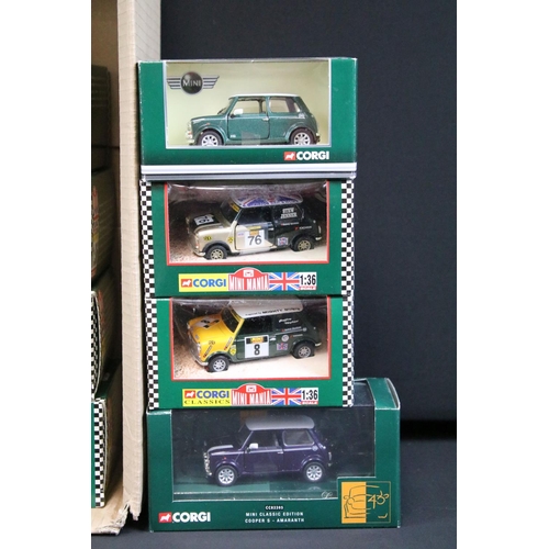 1084 - Collection of 24 boxed 1/36 scale Corgi Mini diecast models to mainly include Corgi Mini Mania 04437... 