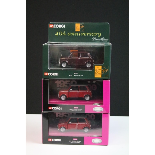 1086 - Nine boxed ltd edn Corgi Mini diecast models to include 7 x ltd edn 40th Anniversary Mini diecast mo... 