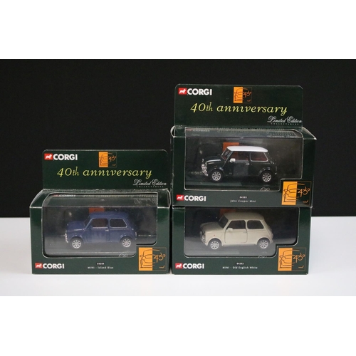 1086 - Nine boxed ltd edn Corgi Mini diecast models to include 7 x ltd edn 40th Anniversary Mini diecast mo... 