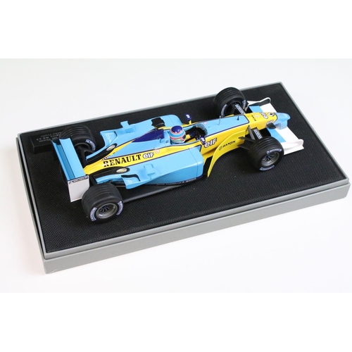 1097 - Two boxed Universal Hobbies Renault F1 Team 1/18 diecast models to include A23 Engine RS23 No 8 Fern... 