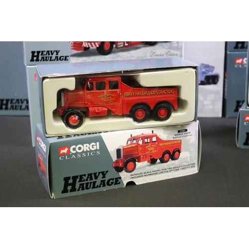 1101 - 11 Boxed Corgi Heavy Haulage diecast models to include 17502 Pickfords, 17902 Sunter Brothers, 31006... 