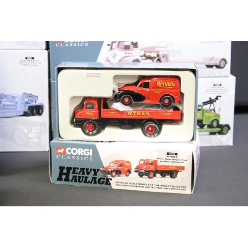 1101 - 11 Boxed Corgi Heavy Haulage diecast models to include 17502 Pickfords, 17902 Sunter Brothers, 31006... 