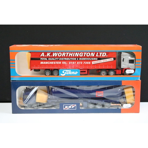 1103 - Four boxed Tekno 1/50 scale diecast haulage models to include The British Collection No. 58 Worthing... 