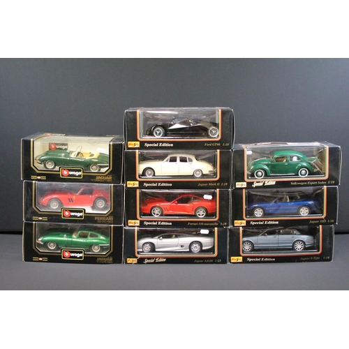 1104 - Seven boxed Maisto 1/18 Special Edition diecast models to include Jaguar XJ220, Jaguar Mark II, Jagu... 