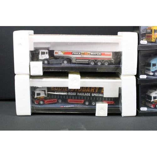 1105 - Six boxed / cased Corgi Modern Trucks 1/50 scale diecast haulage models to include 2 x 75201 Eddie S... 