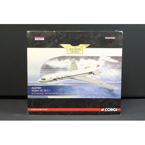 1110 - Two boxed 1/144 scale ltd edn Corgi Aviation Archive diecast models to include AA37001 Vickers VC-10... 