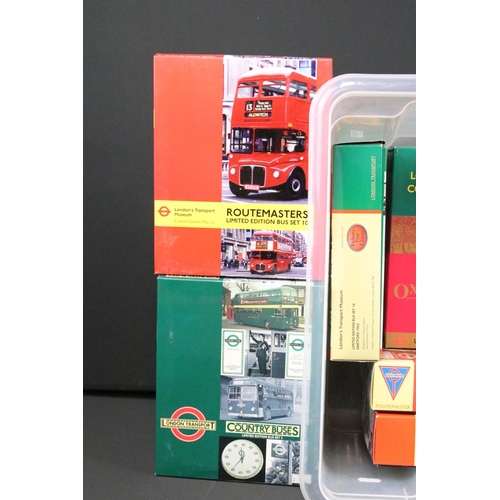 1113 - Collection of 15 boxed EFE Exclusive First Editions ltd edn London Transport Museum bus sets to incl... 