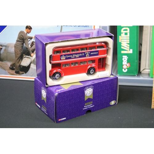 1120 - Collection of 22 boxed Corgi diecast models to include OM40501 Original Omnibus, Transport Of The Ea... 